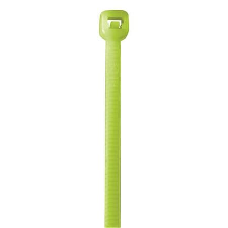 Box Partners Cable Tie, 18 in L, Fluorescent Green, 50 lb Strength CT185G